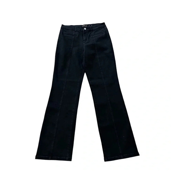 J. McLaughlin Women’s Black Mid-Rise Straight Leg Denim Jeans Size 6 NWOT - Picture 1 of 8